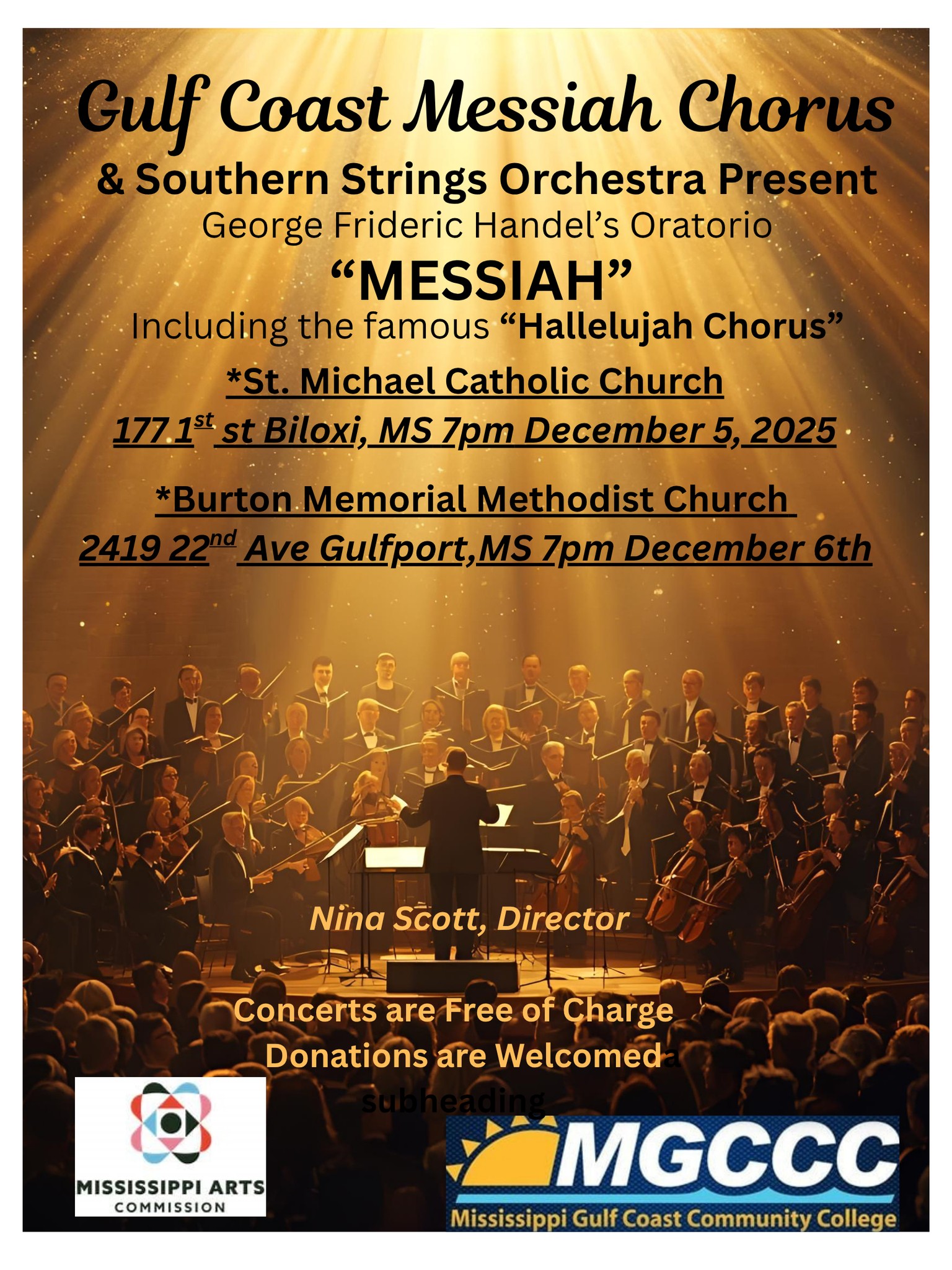 Welcome back to the Gulf Coast Messiah Chorus
